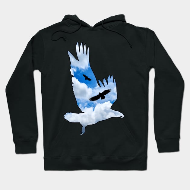 sky eagle Hoodie by KHMISSA ART